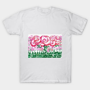 Rose Garden In Type T-Shirt